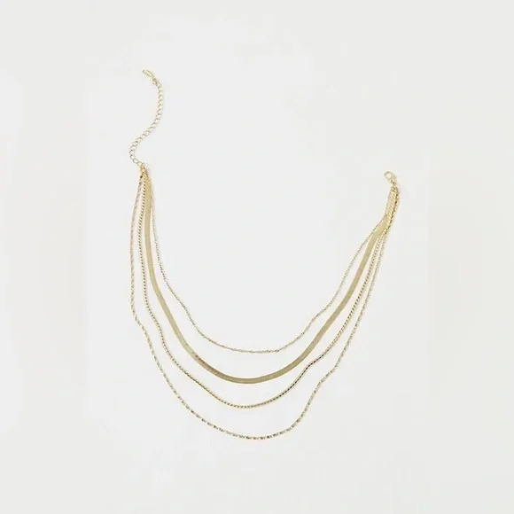 NWT Gold Plated Lara Layer Choker - Picture 3 of 4